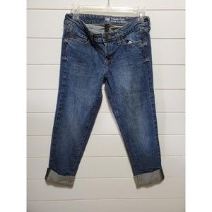 Gap womens size 2/26 straight leg cropped ankle denim midrise jeans medium wash